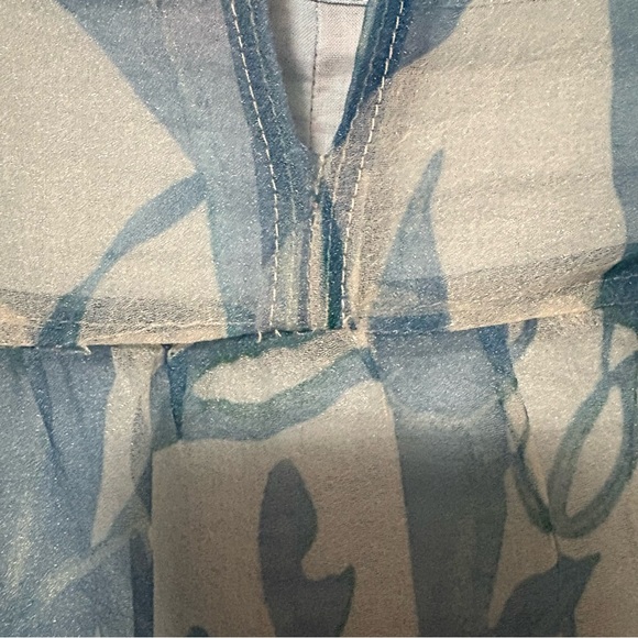 Staud Blue Floral Mini Dress - Small - Picture 6 of 7